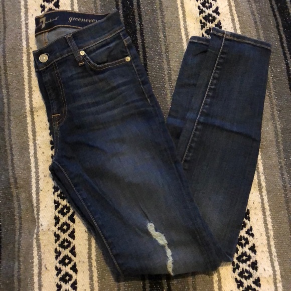 7 For All Mankind Denim - 7 For All Mankind Dark Wash Denim Size 26